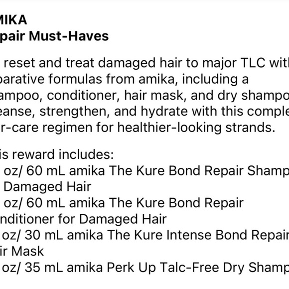 NIB Amika repair must have’s kit - Picture 3 of 3